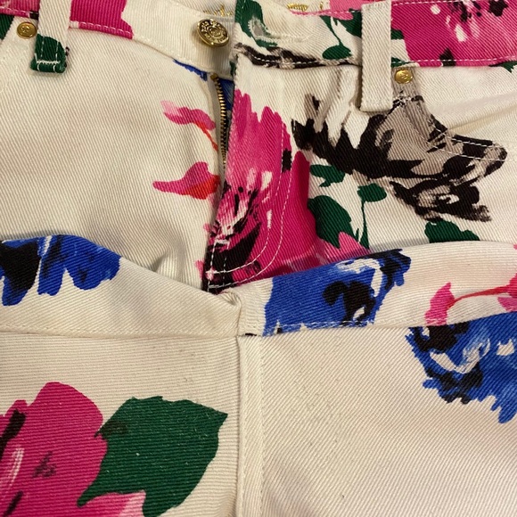 Kate spade white and floral jeans Capri - Picture 11 of 11